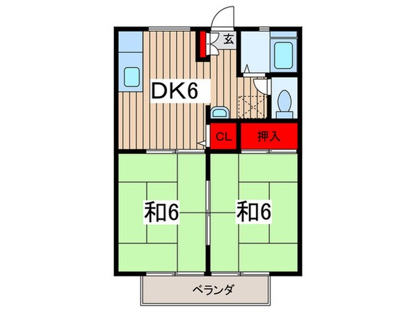 サンパナハイツＥの物件間取画像